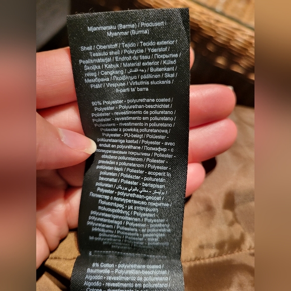 NWOT Brown faux leather jacket / Manteau en faux cuir brun - Picture 9 of 13